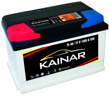 Kainar Plus 6СТ-75Ah АПЗ +/-