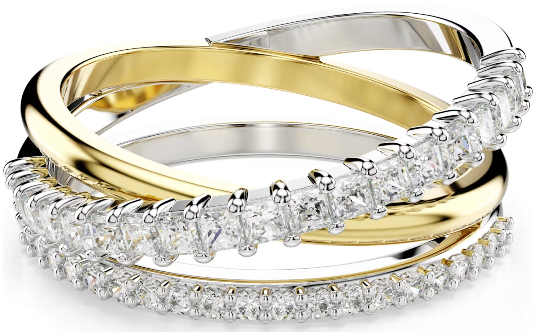 Кольцо Swarovski размер 15.5 ювелирный сплав, цирконий
