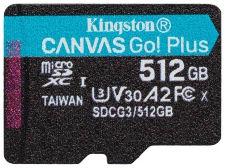 Карта памяти Kingston Canvas Go Plus SDCG3/512GBSP 512GB