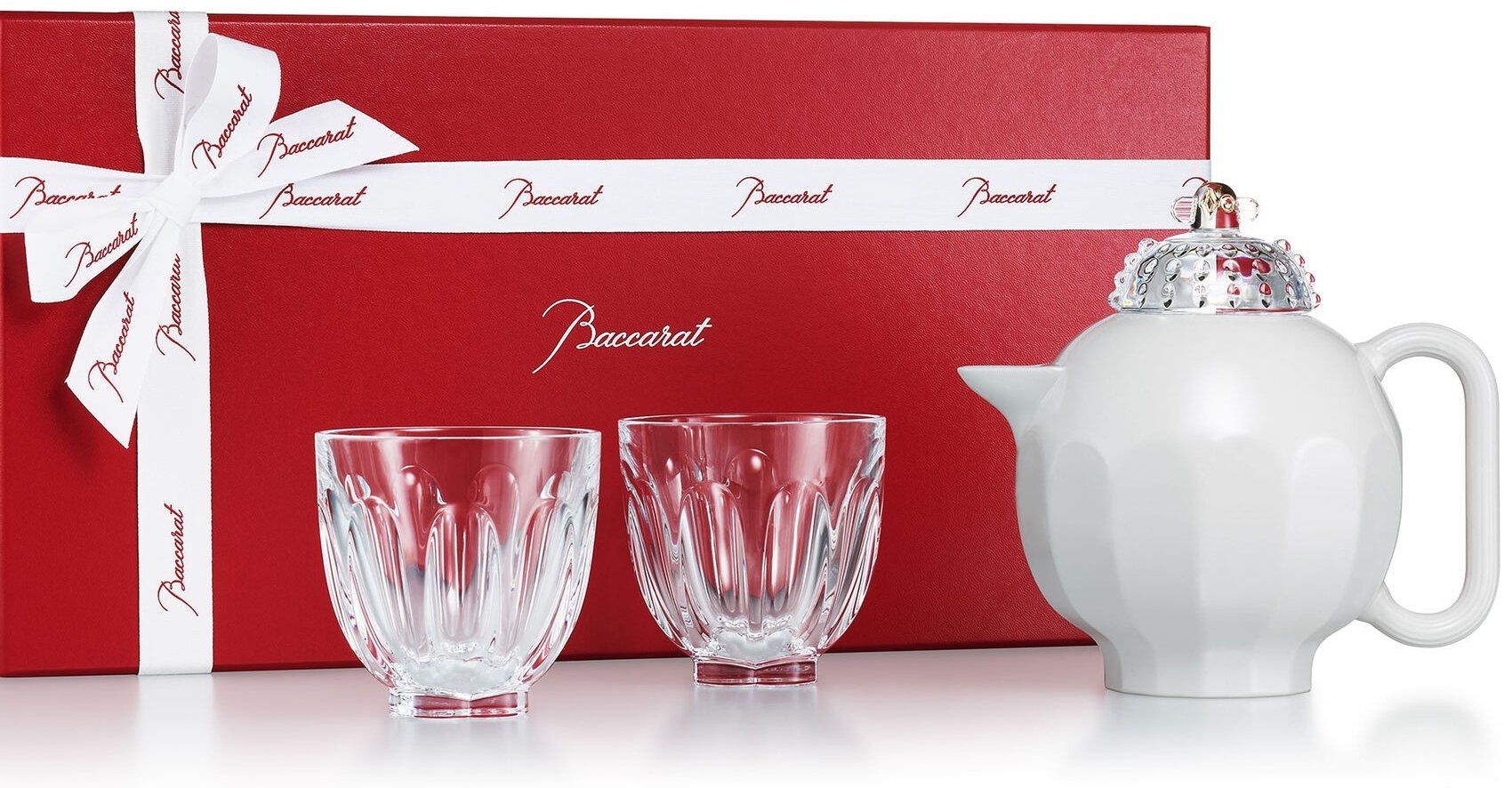 Чайная пара Baccarat «Faunacrystopolis Harcourt», 200 мл, фарфор, хрусталь, 1 шт.