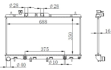 Stellox радиатор основной 10-26245-SX