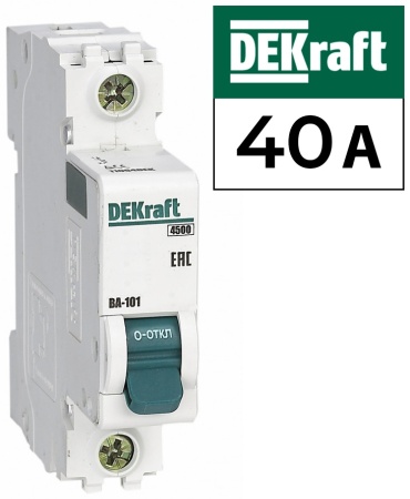 DEKraft автоматический выключатель ВА 101 11058 40 A