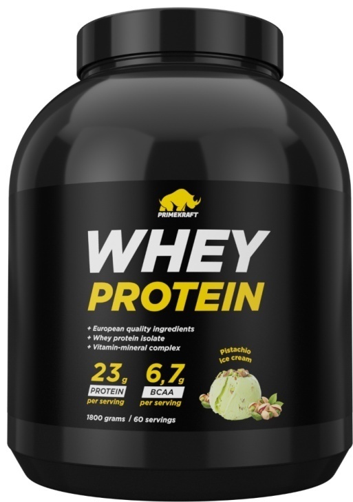 Купить Протеин Prime Kraft Whey Protein Фисташковое мороженое 1800 г в ...