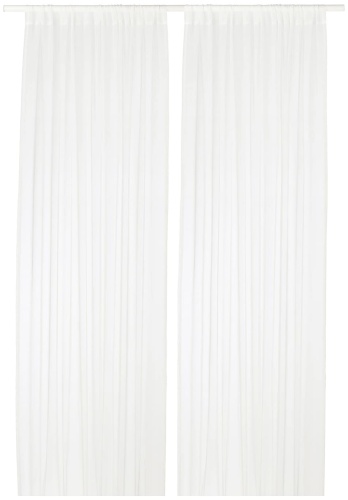 Тюль IKEA 145x300 см 2 шт, полиэстер, белый