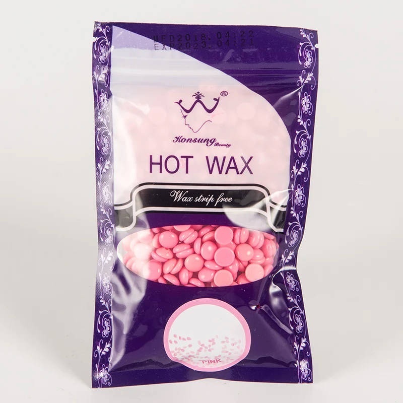 Воск пленочный Konsung Beauty Hot Wax Pink плотность средняя в гранулах 300 г