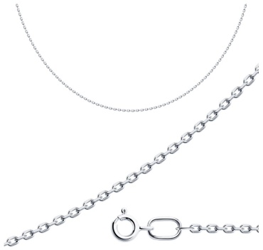 Серебро России 54-31,3-1-05030-081-69 длина 45 см, вес 3.13 г серебро, плетение якорное