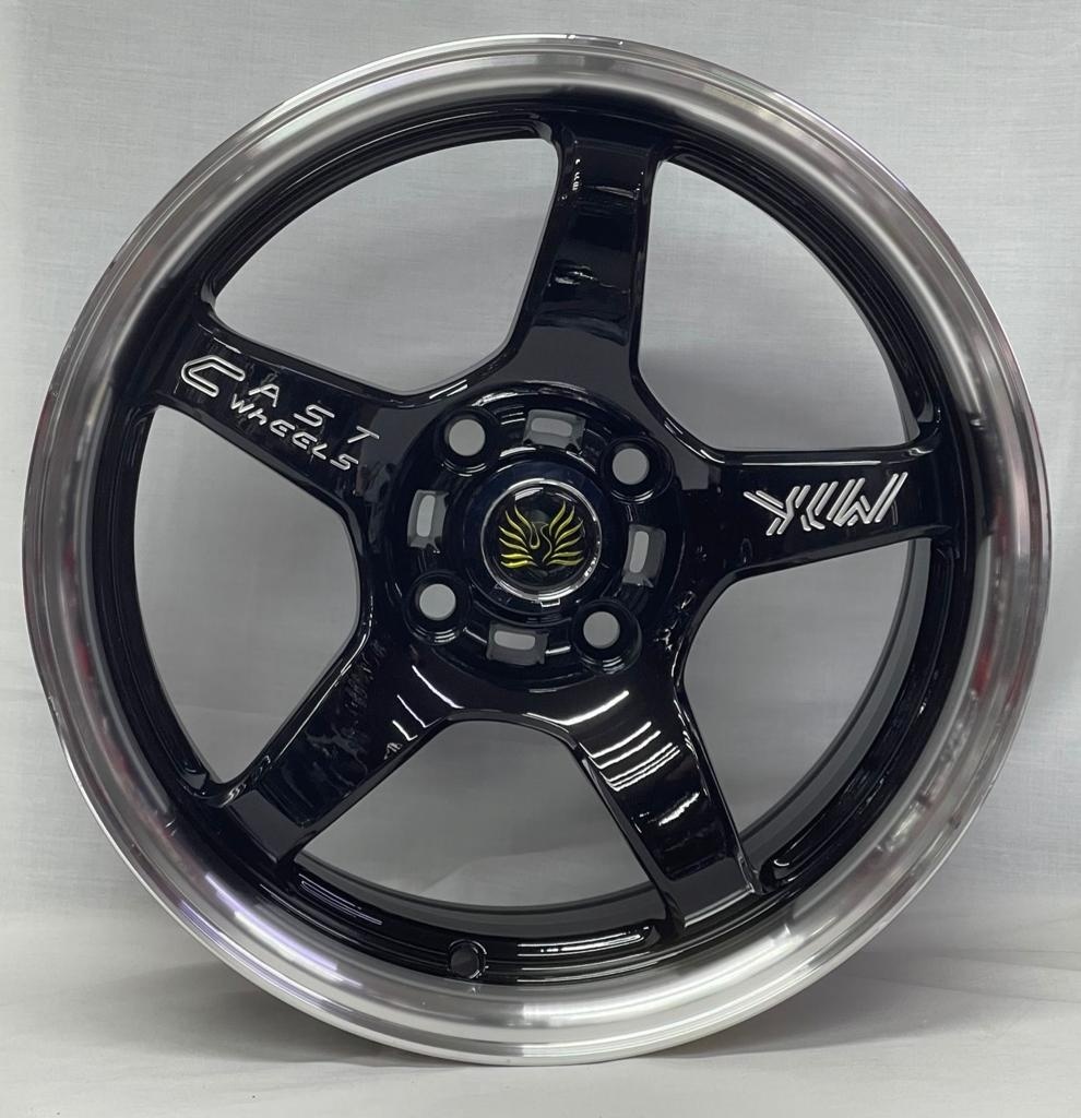 Replica 3767 7x15/4x100 D67.1 ET35 черный, серебристый