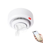 Датчик дыма Tuya YG400A, экосистема: Amazon Alexa, Tuya Smart