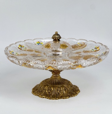 Gold Crystal менажница 98026/V2K2/57112/305 круглая 1 шт