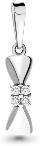 Подвеска AQUAMARINE 23394А.5 вес 0.67 г серебро, фианит