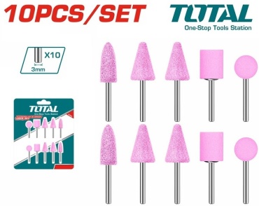 Total Tools набор насадок для гравера, для дрели, TAKB1012 10 шт