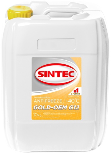 SINTEC Gold-OEM желтый (оранжевый) G-12+ 10 л