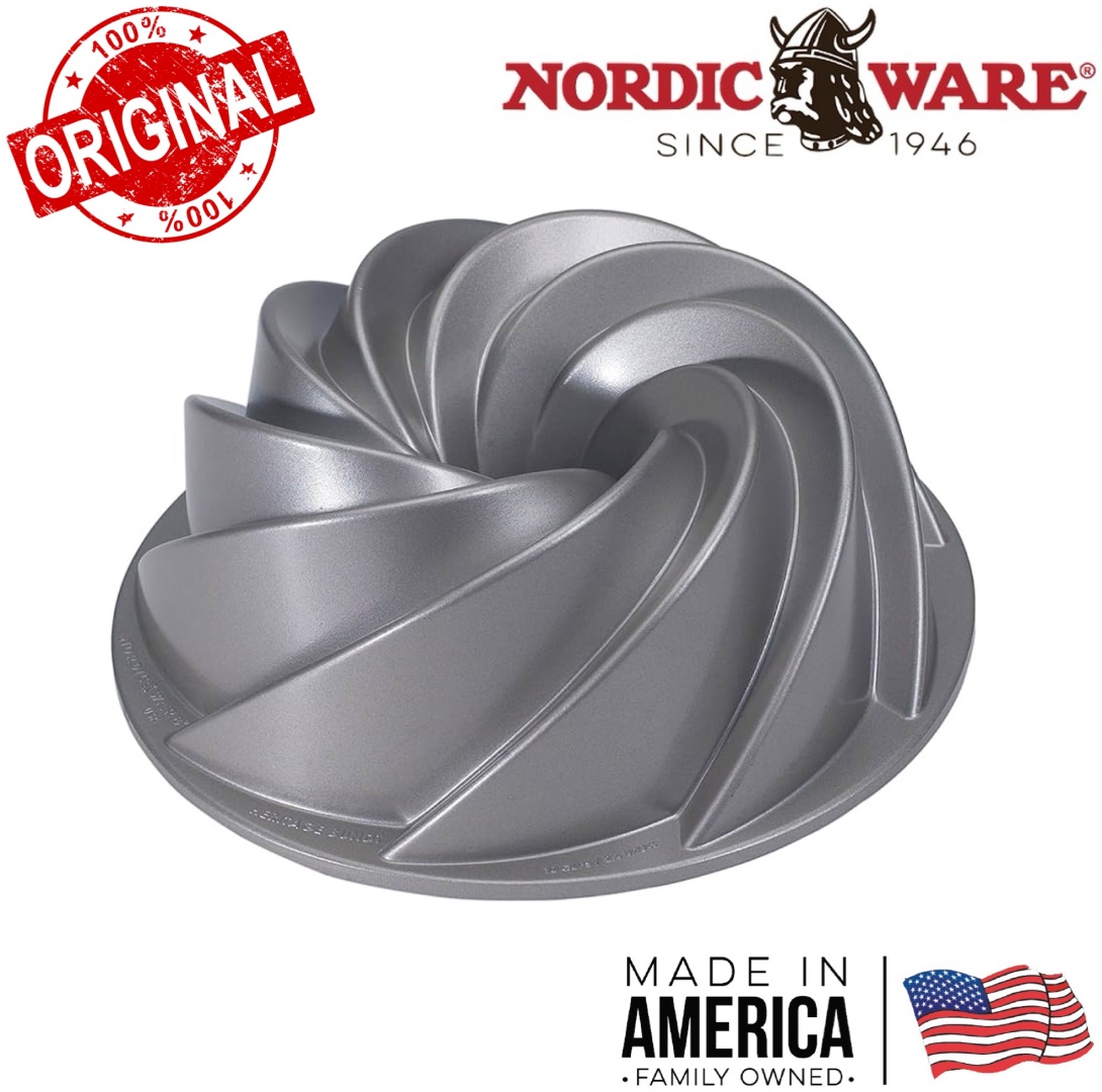 NORDIC WARE USA форма Heritage Bundt Silver 26 см, металл