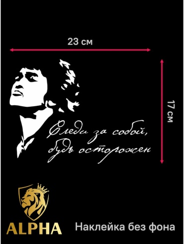 ALPHA наклейка 000067765 23x18 см