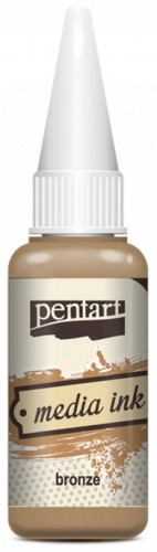 Pentart Алкогольные чернила, Бронза 20 мл