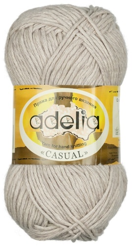 Моток Adelia CASUAL03 серо-бежевый 130 м 50 г