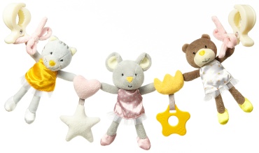 Игрушка-подвеска BabyOno мышь, 10 см