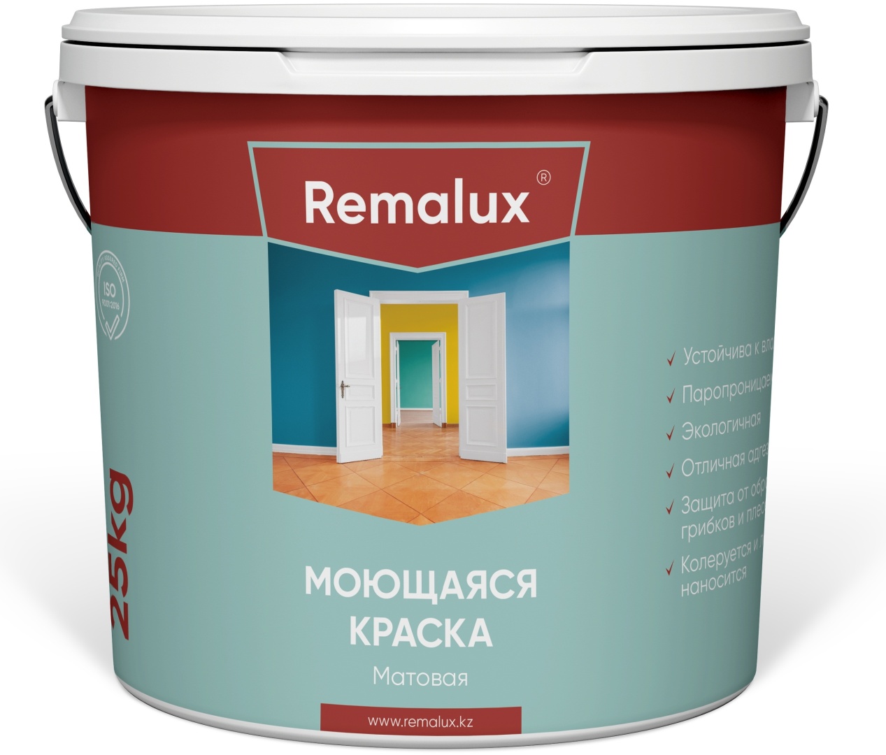 Купить Краска Remalux акриловая моющаяся 3 кг, белый в кредит в Алматы ...