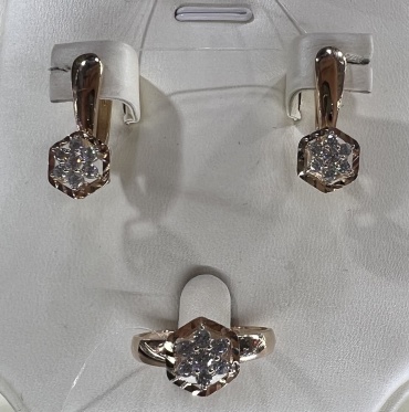 Diamond Union 338821 вес 6.12 г золото, фианит