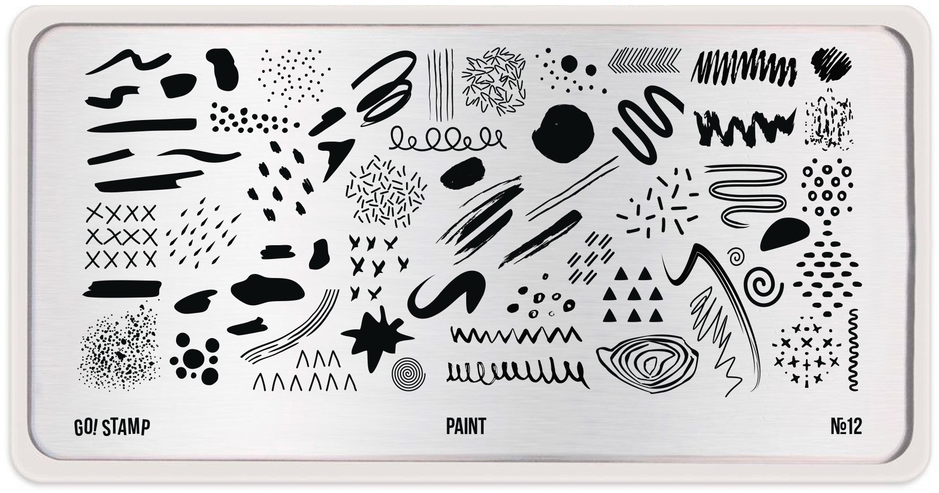 Go! Stamp Пластина для стемпинга 12 Paint