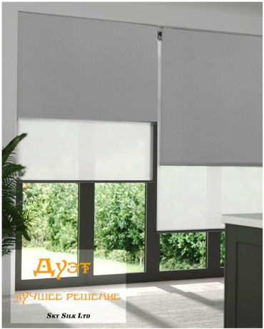 SKY SILK LTD Дуэт 02-19 серый 180 смx160 см