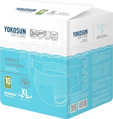 Yokosun Softcare Adult подгузники для взрослых XL 10 шт