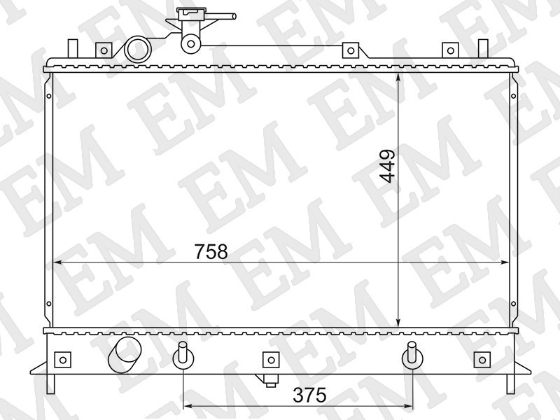 SAT радиатор основной MZ0011