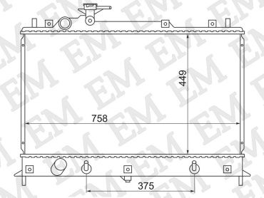 SAT радиатор основной MZ0011