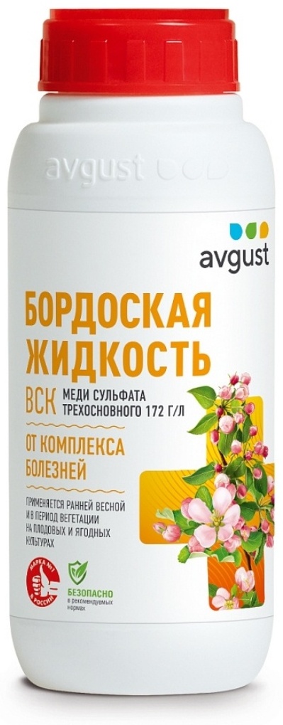 AVGUST фунгицид Бордоская жидкость(от болезней плодово-ягодных), 500мл 500