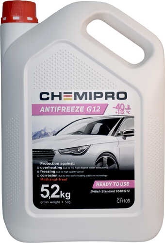 Купить Антифриз Chemipro Antifreeze G12 красный (розовый) G-12 5.2 л в ...
