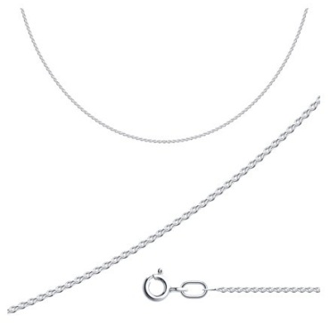 Diamant 96-180-50030-1_45 длина 45 см, вес 1.19 г серебро, плетение якорное