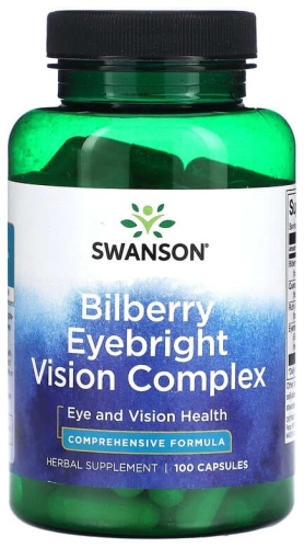 Swanson Bilberry Eyebright Vision Complex капсулы 100 шт