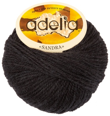 Моток Adelia SANDRA01 черный 90 м 50 г