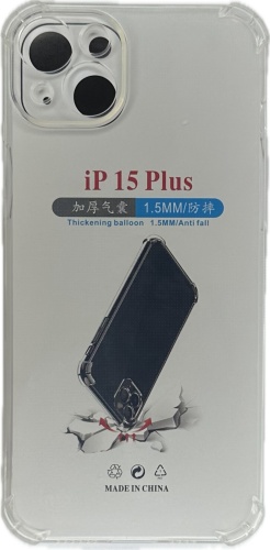 Чехол для Apple iPhone 15 Plus прозрачный