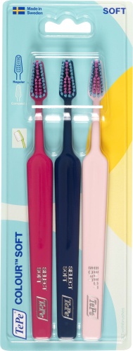 TePe Colour Soft зубная щетка мягкая 3 шт