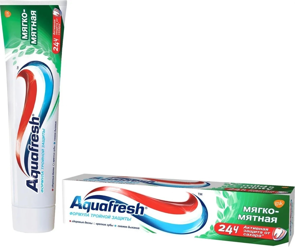 Купить Aquafresh зубная паста Мягко-мятная 100 мл в Алматы – Магазин на ...