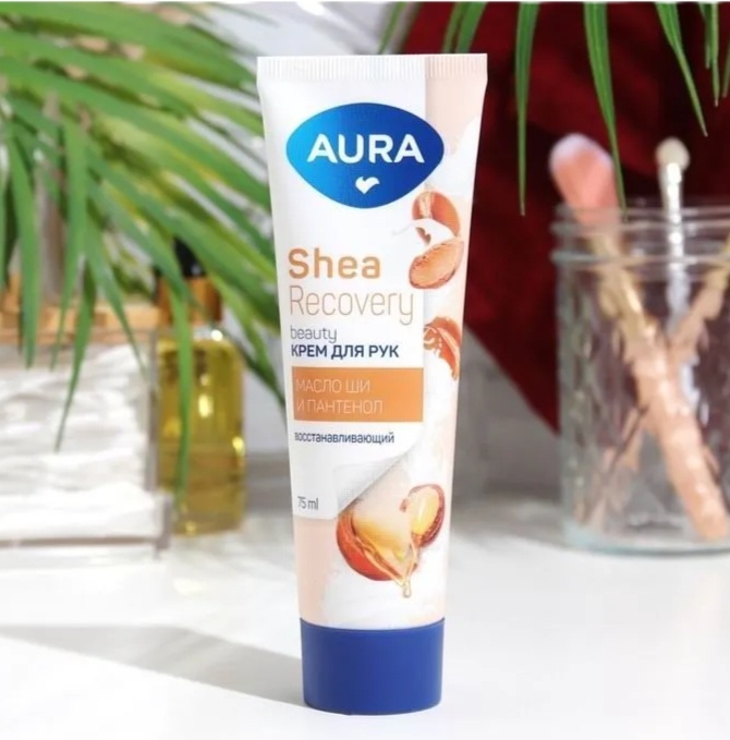 Aura Beauty Aura Beauty крем д/рук восстан с маслом ши 75мл крем для рук 75 мл