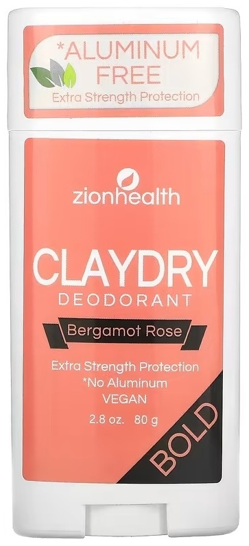 Zion Health Bold ClayDry Bergamot Rose дезодорант для женщин 80 г