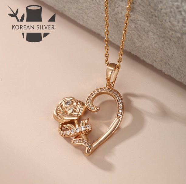 Подвеска KOREAN SILVER бижутерный сплав, цирконий