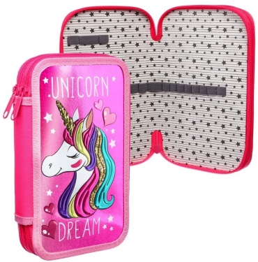 Пенал Disney Unicorn dream, застежка молния, розовый
