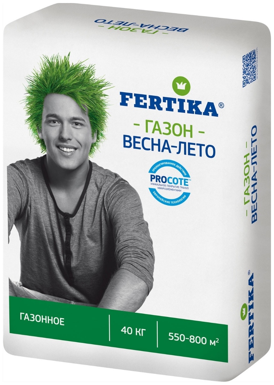 FERTIKA гранулы Комплексное газонное (весна-лето) 40 л 40 кг
