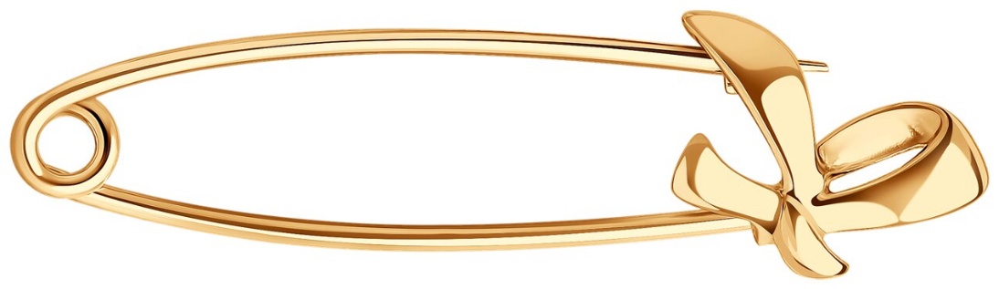 Булавка ALEXEEV Gold & Jewelry 040163-1 вес 0.47 г золото, без вставок
