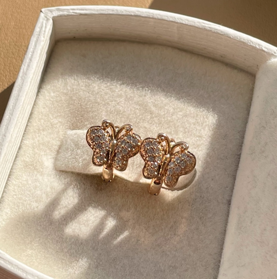 Серьги Xuping Jewelry медицинское золото, фианит