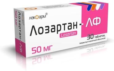 Лозартан-ЛФ таблетки 50 мг 30 шт