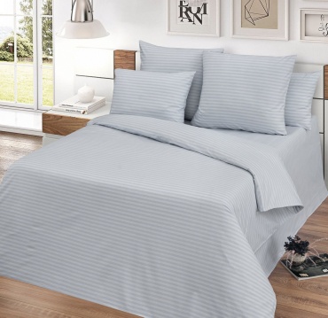Комплект Yason-Tex Stripes 1.5-спальный страйп-поплин, 2 наволочки: 50x70 см