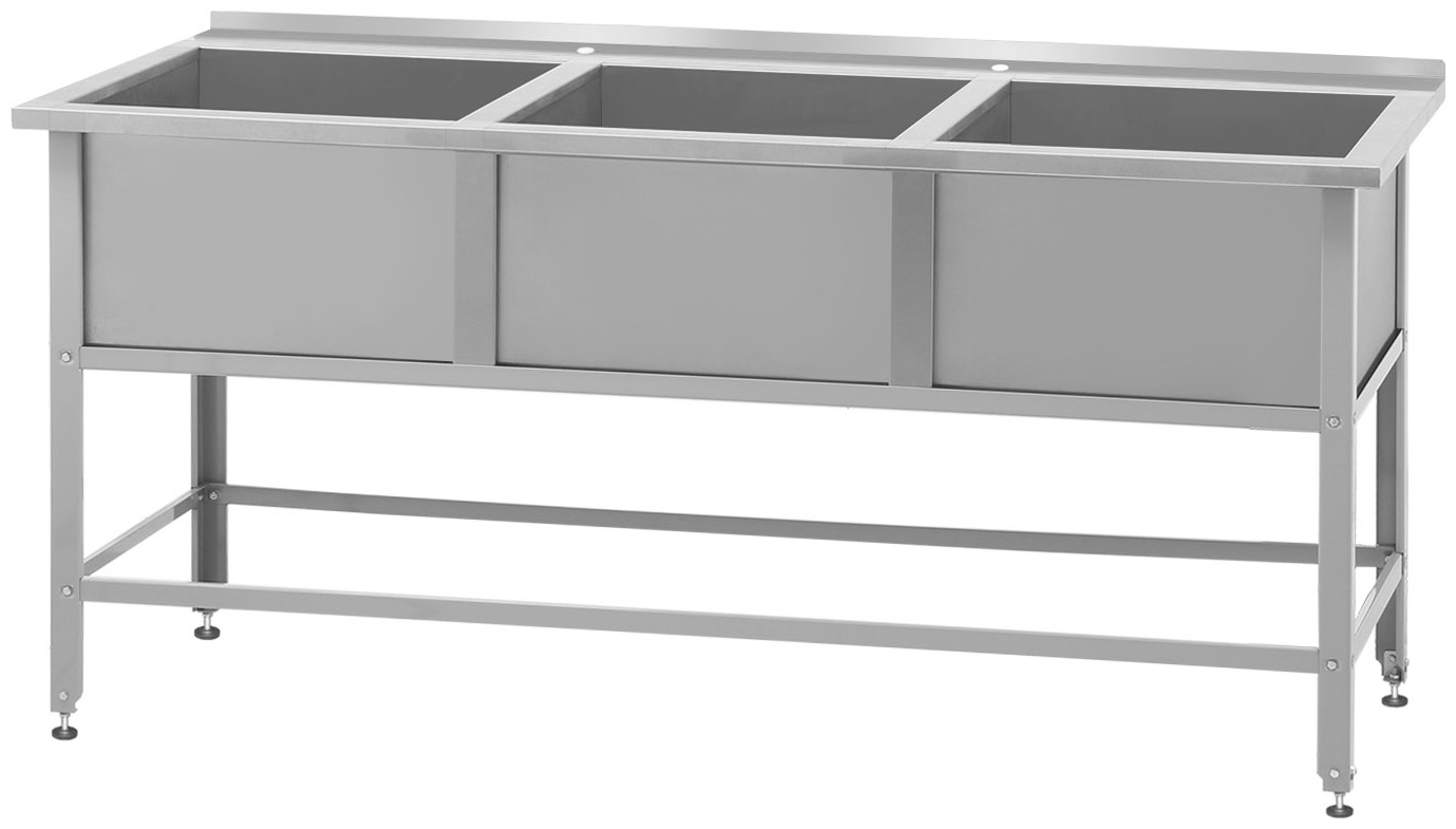 Ванна моечная Mecon ВМСб 530/3 Base, 149x53x86 см
