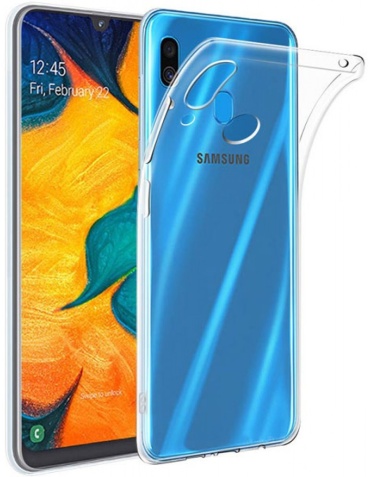 Чехол для Samsung Galaxy A20, Galaxy A30 прозрачный