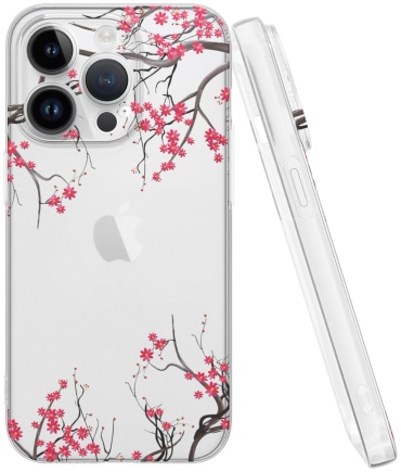 Чехол Mcover для Apple iPhone 14 Pro прозрачный