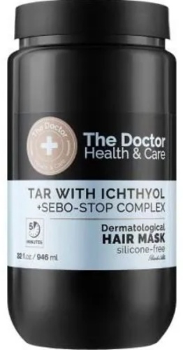 The Doctor Health&Care Tar with Ichthyol Sebo-stop Complex Hair Mask маска 946 мл