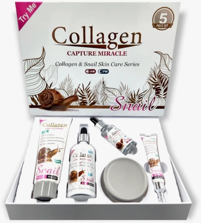 Collagen Capture Miracle Snail Skin Care набор по уходу за лицом для женщин